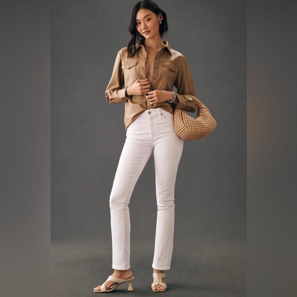 AG Mari high-rise straight jeans